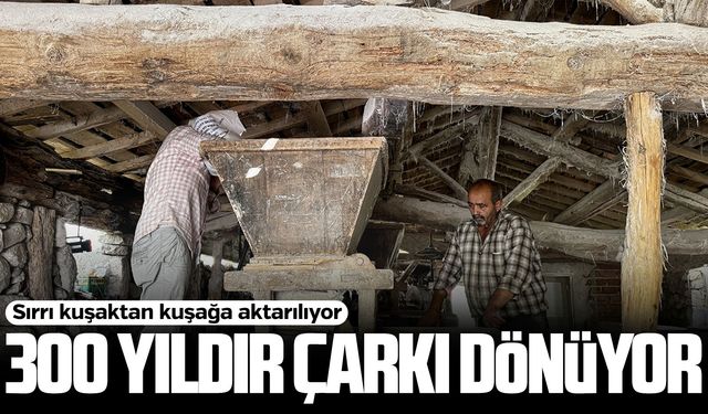 Samsun'da 300 yıllık su değirmeninde un öğütülüyor