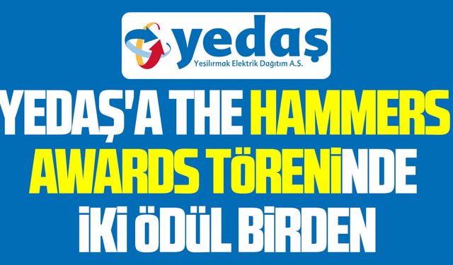 YEDAŞ'a The Hammers Awards töreninde iki ödül birden