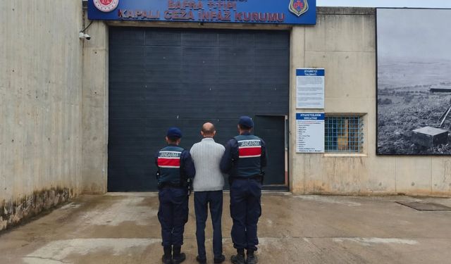Bafra'da hapis cezası bulunan firari yakalandı