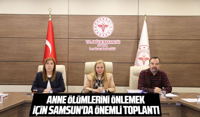 Anne ölümlerini önlemek için Samsun'da önemli toplantı