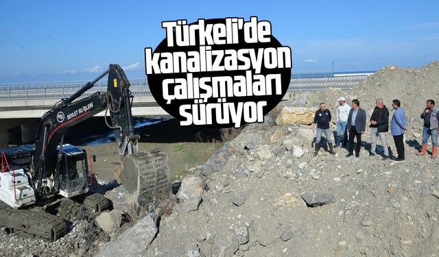 Türkeli'de kanalizasyon hattında çalışmalar sürüyor
