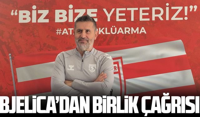 Bjelica’dan Samsunspor taraftarına mesaj: Bu takımı ayağa kaldıracağız