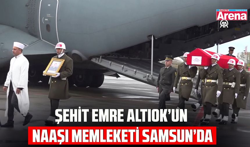 Şehit Emre Altıok’un naaşı memleketine getirildi