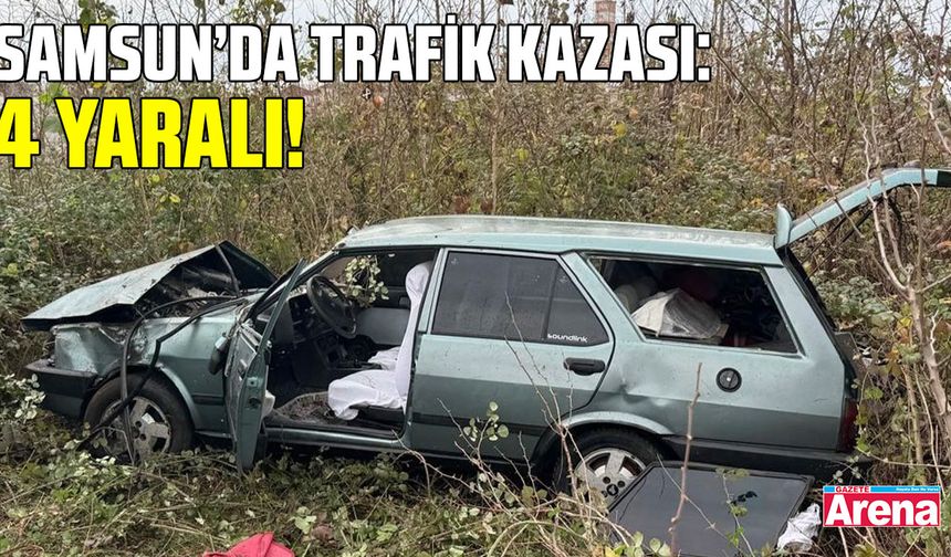 Samsun'da trafik kazası!