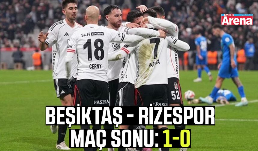 Beşiktaş - Rizespor maç sonu