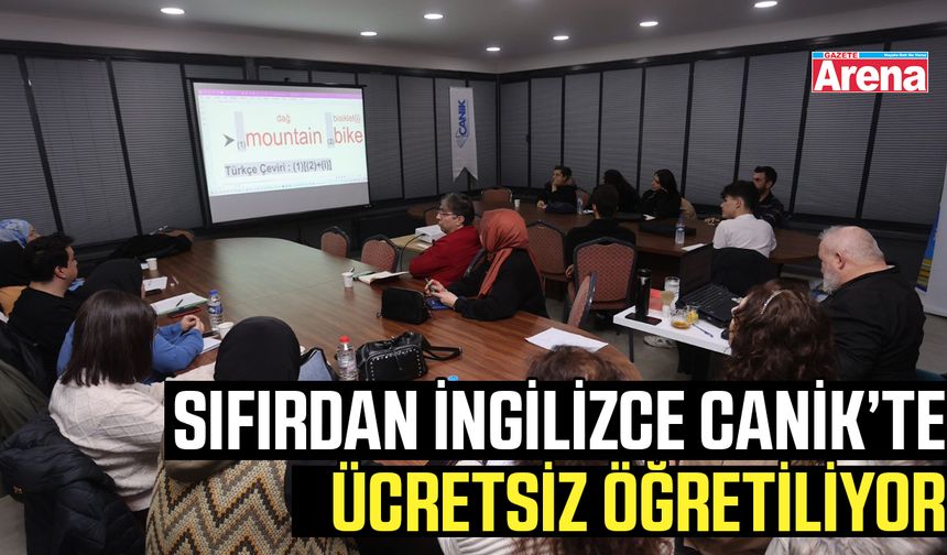 Sıfırdan ingilizce Canik’te ücretsiz öğretiliyor!