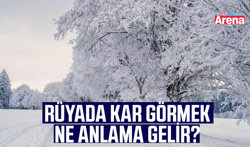 Rüyada kar görmek ne anlama gelir?