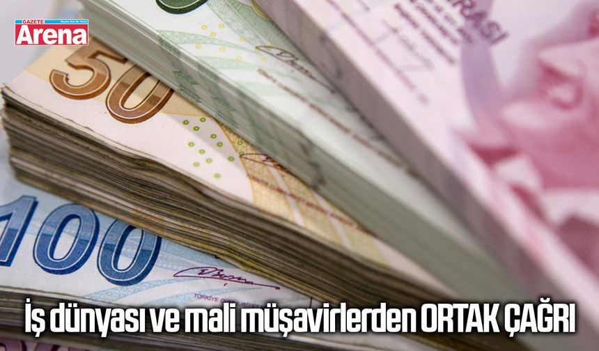 İş dünyası ve mali müşavirlerden ortak çağrı