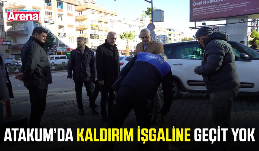 Atakum’da kaldırım işgaline geçit yok