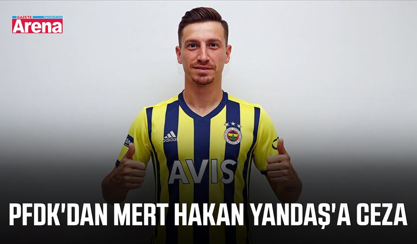 PFDK'dan Mert Hakan Yandaş'a ceza