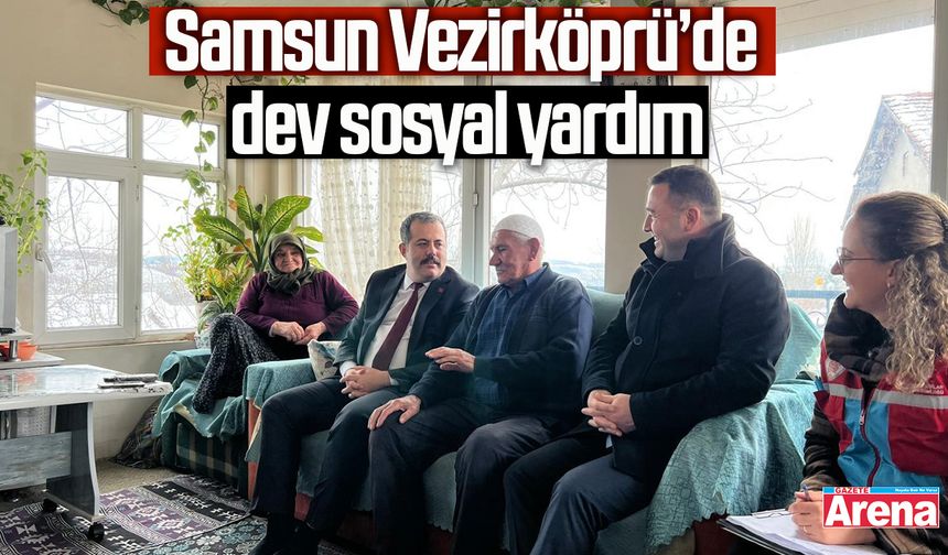 Samsun Vezirköprü’de dev sosyal yardım