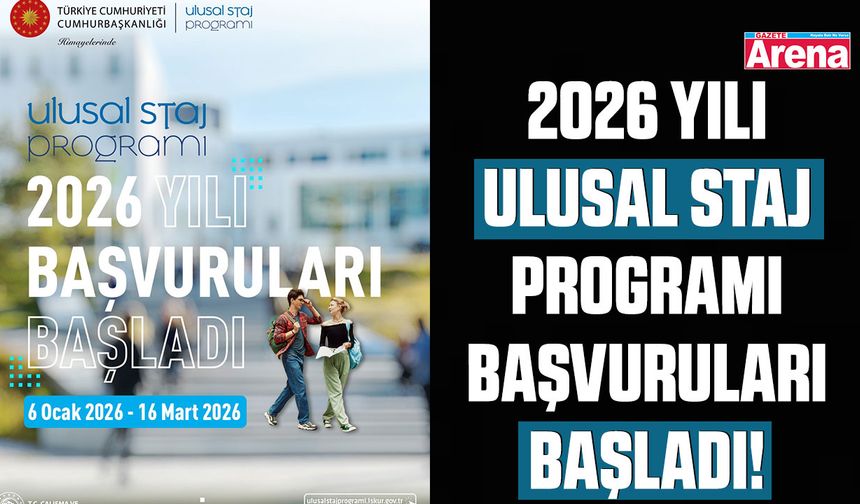 Ulusal Staj Programı 2026 başvuruları başladı!