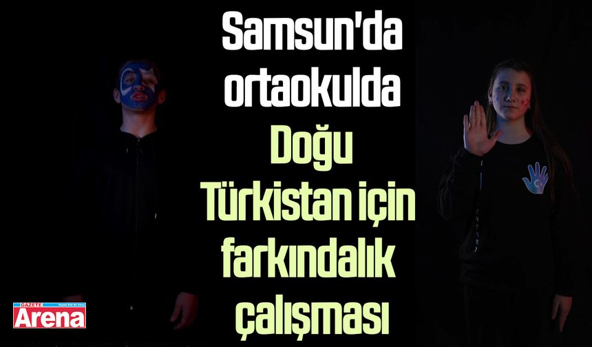 Samsun'da Doğu Türkistan için farkındalık çalışması