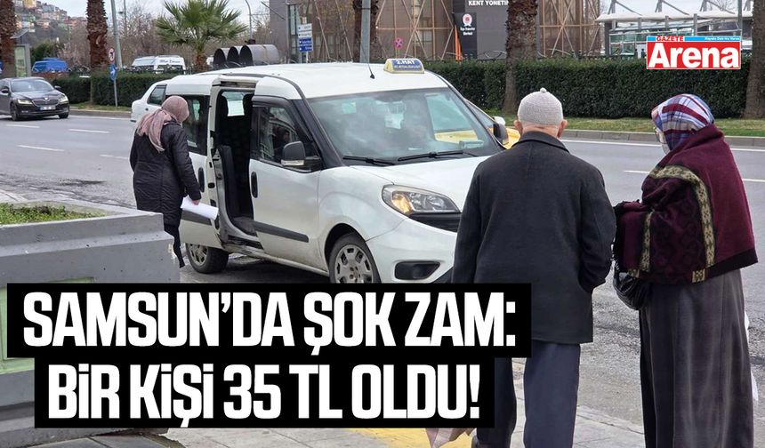 Samsun toplu ulaşım ücretlerine zam