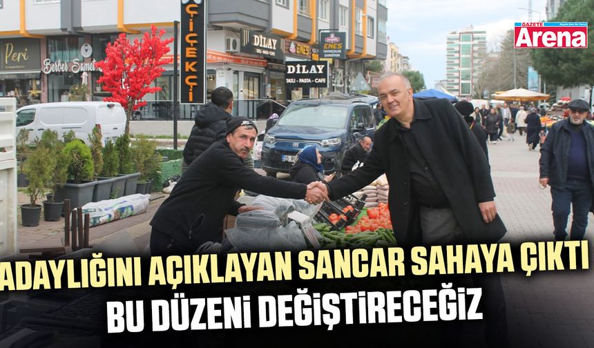 Samsunda adaylığını açıklayan Sancar sahaya çıktı
