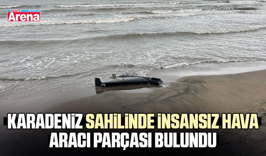 Karadeniz sahilinde İHA parçası paniği
