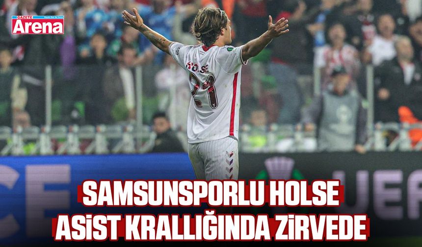 Samsunsporlu Holse asist krallığında zirvede