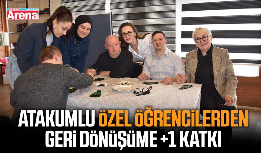 Atakumlu özel öğrencilerden geri dönüşüme +1 katkı