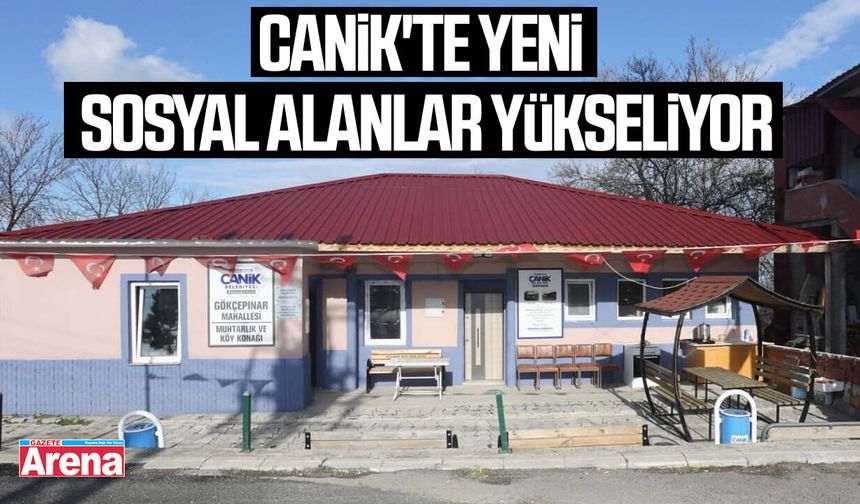 Canik'te yeni sosyal alanlar yükseliyor