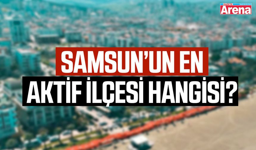 Samsun’un en aktif ilçesi hangisi?