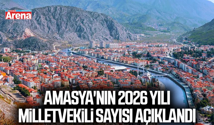 Amasya'nın 2026 yılı milletvekili sayısı açıklandı