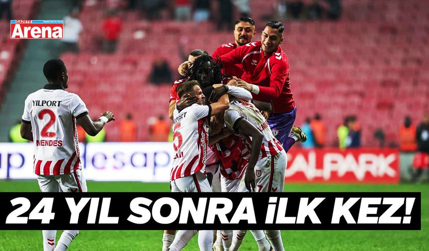 Samsunspor'da24 yıl sonra bir ilk!