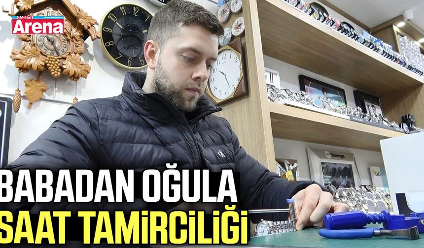Samsun'un en genç saat tamircisi Talha Bülbül