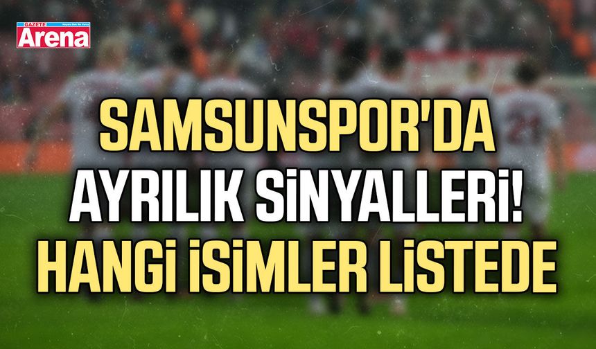 Samsunspor'da sözleşme ve transfer krizi!