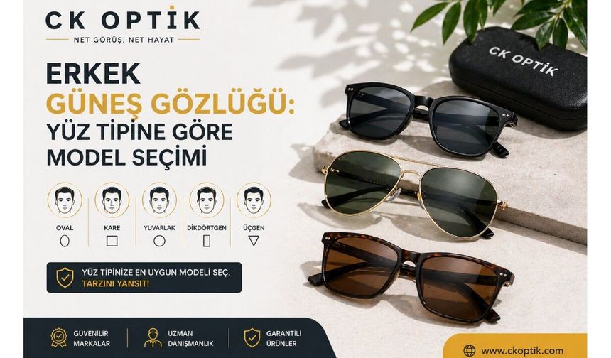 Yüz Tipine Göre Erkek Güneş Gözlüğü Model Seçimi Nasıl Yapılır?