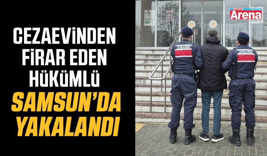 Cezaevinden firar eden hükümlü Samsun'da yakalandı