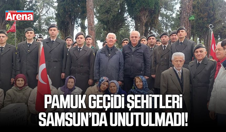 Pamuk Geçidi şehitleri şehadetlerinin 34. yılında Samsunda dualarla anıldı
