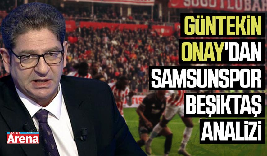 Güntekin Onay'dan Samsunspor Beşiktaş analizi