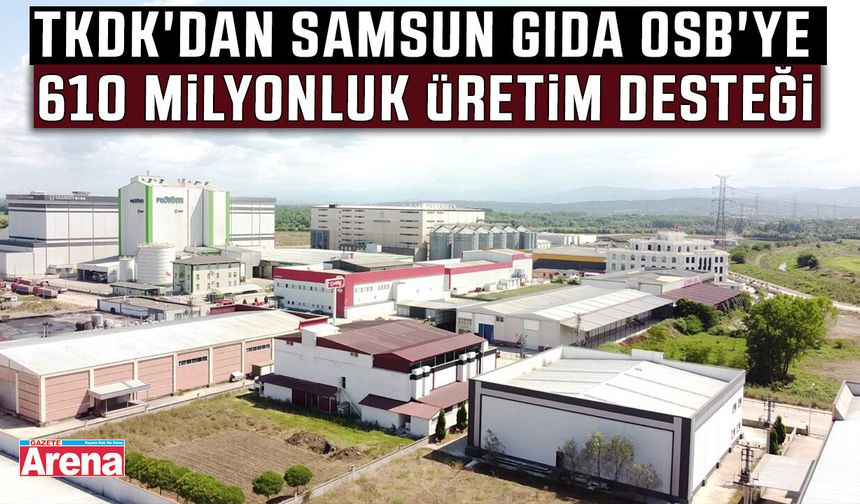 TKDK'dan Samsun Gıda OSB'ye destek