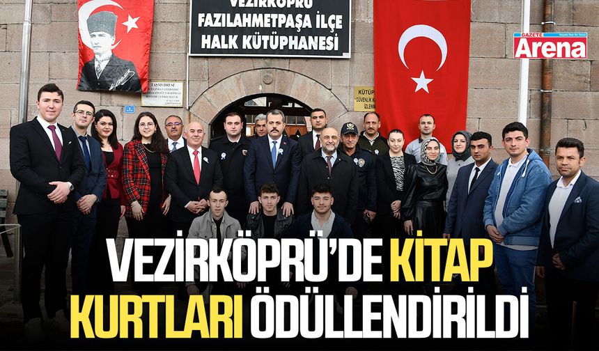 Vezirköprü’de kitap kurtları ödüllendirildi