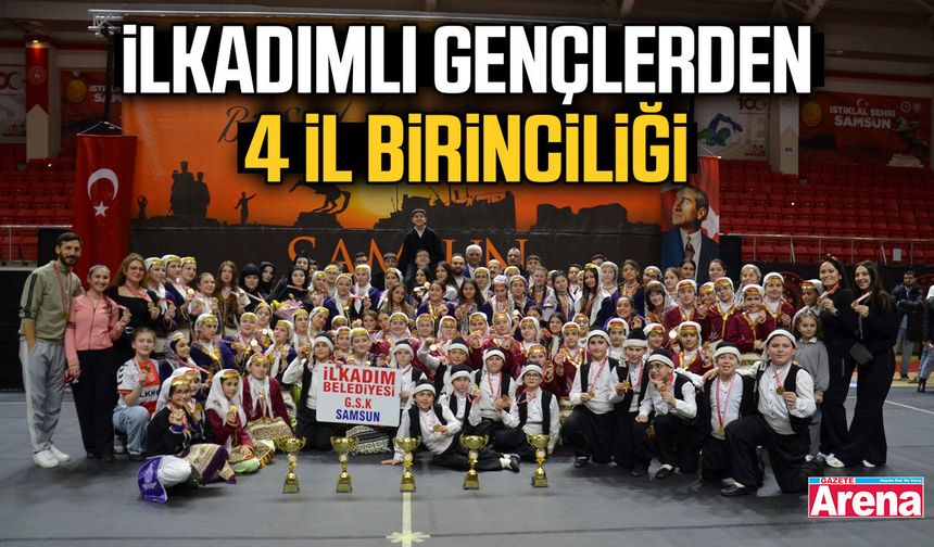 İlkadımlı gençlerden 4 il birinciliği