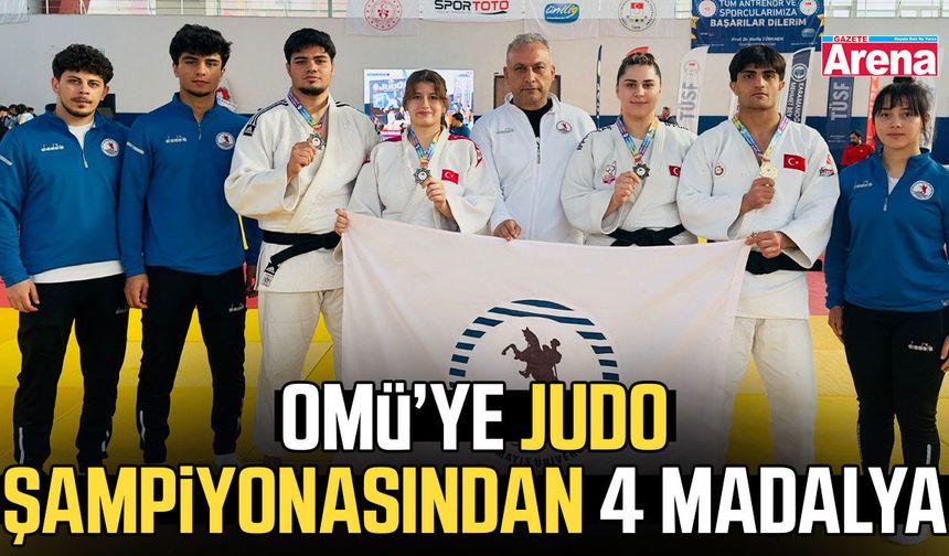 OMÜ’ye Judo şampiyonasından 4 madalya