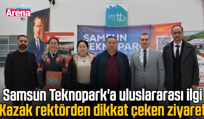 Kazakistanlı rektör Samsun Teknopark'ta