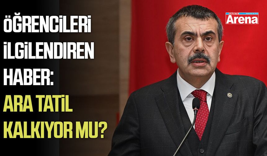 Bakan Tekin'den ara tatil açıklaması