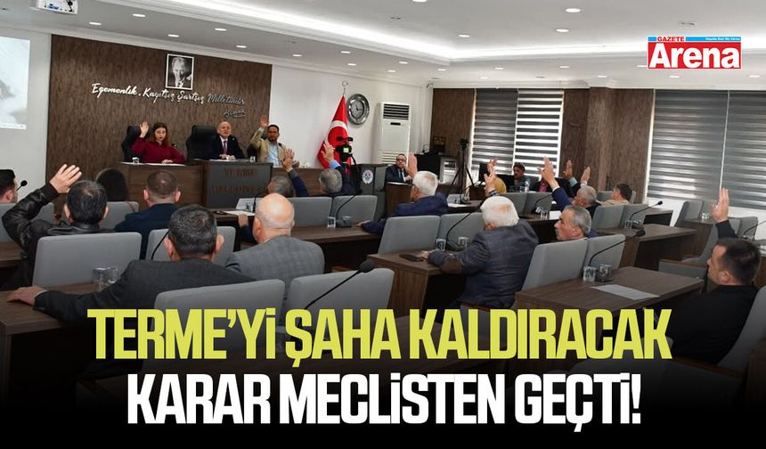 Terme'nin kalkınması için dev adım!