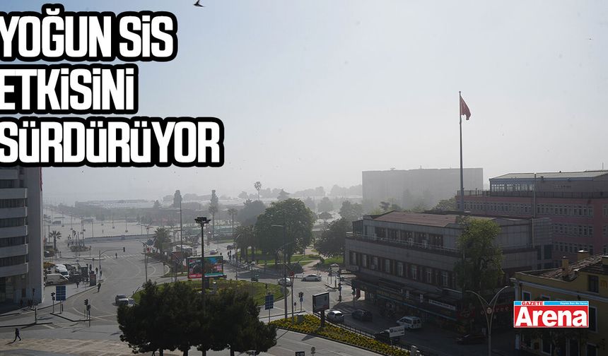 Samsun'da yoğun sis etkisini sürdürüyor