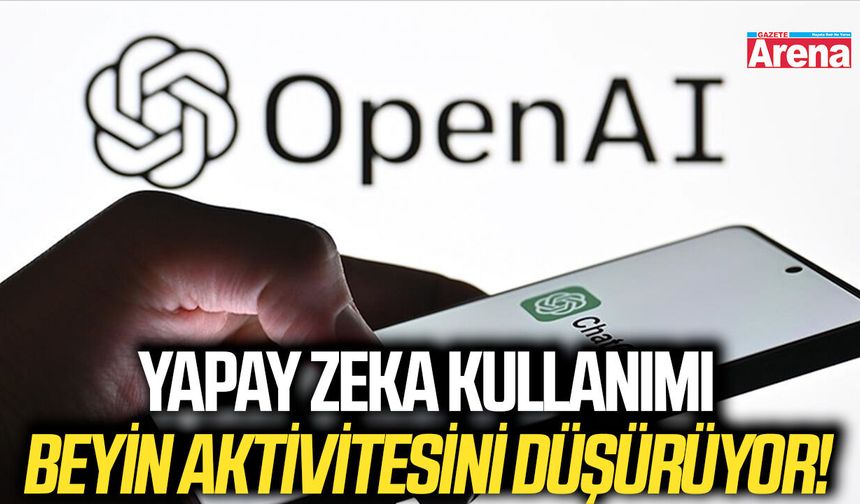 Yapay zeka kullanımı beyin aktivitesini düşürüyor!