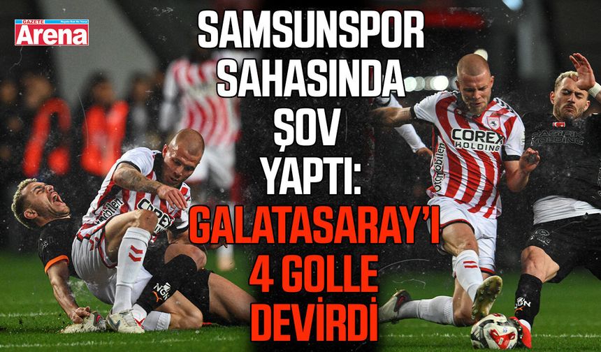 Samsunspor sahasında şov yaptı! 4-1