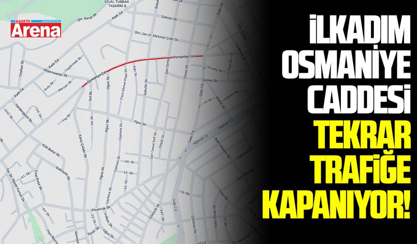 İlkadım Osmaniye Caddesi tekrar trafiğe kapanıyor
