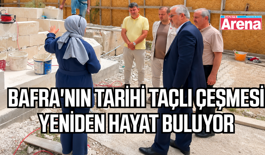 Samsun'da tarihi Taçlı Çeşme yeniden hayat buluyor