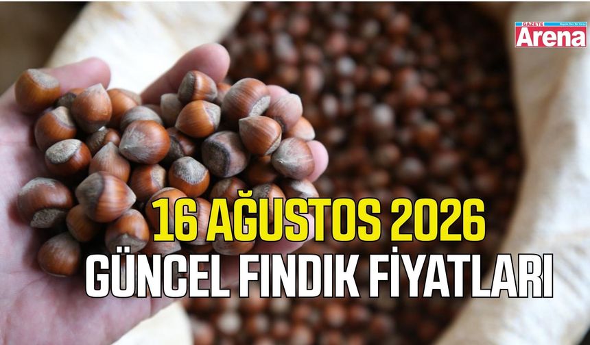 16 Ağustos 2026 güncel fındık fiyatları