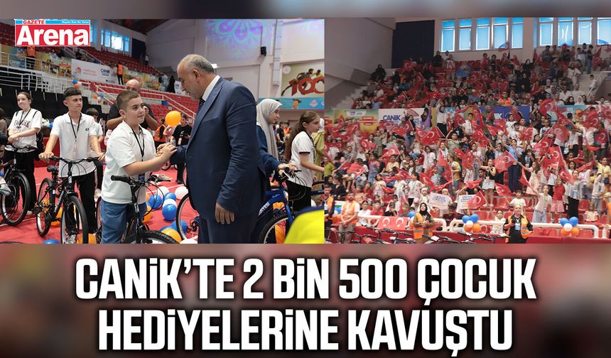 Canik’te 2 bin 500 çocuk hediyelerine kavuştu