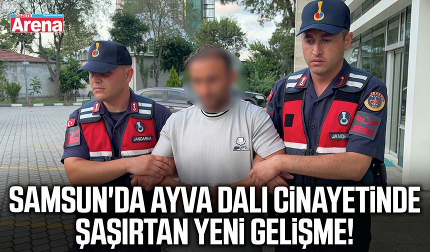 Samsun'da ayva dalı cinayetinde şaşırtan yeni gelişme!