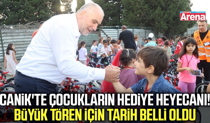 Canik'te çocuklar hediyelerine kavuşuyor
