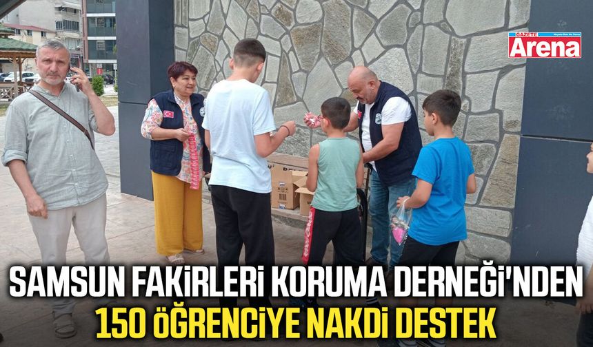 Samsun Fakirleri Koruma Derneği'nden öğrencilere destek