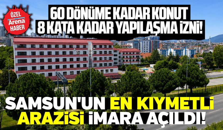Samsun Atakum'da 64 dönümlük arazi imara açıldı
